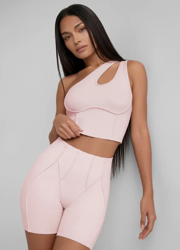 One-Shoulder Cutout Crop Top made by BetterMe