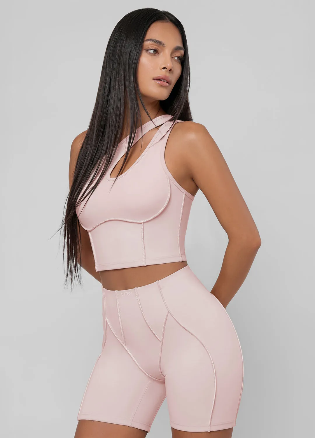 One-Shoulder Cutout Crop Top sold by BetterMe product image thumbnail 4