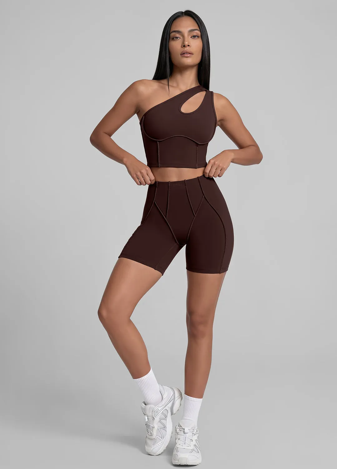 One-Shoulder Cutout Crop Top sold by BetterMe product image thumbnail 5