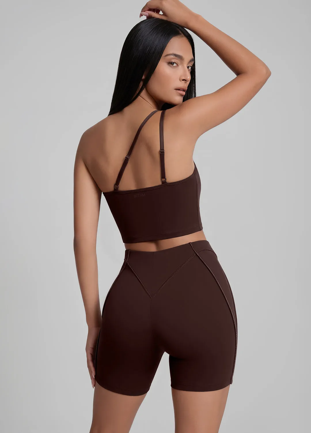 One-Shoulder Cutout Crop Top sold by BetterMe product image thumbnail 3