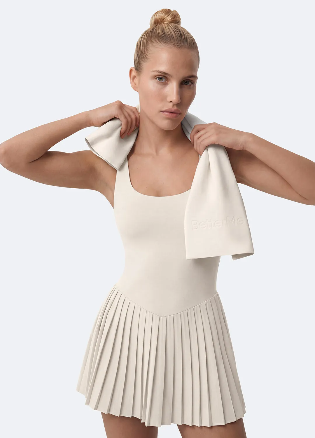 Open-Back Pleated Tennis Dress sold by BetterMe product image thumbnail 5