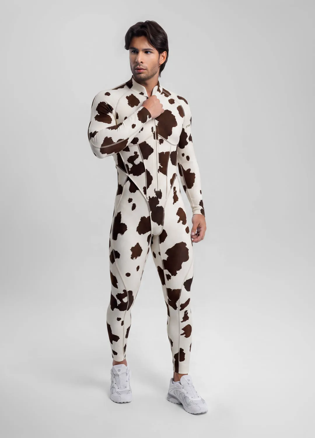 Mocha Cow Closed-Back Herosuit sold by BetterMe product image thumbnail 2