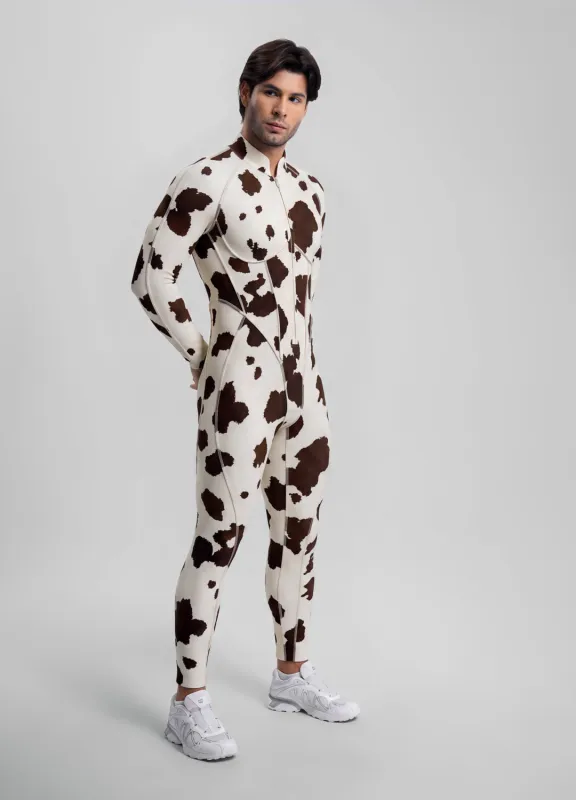 Mocha Cow Closed-Back Herosuit made by BetterMe