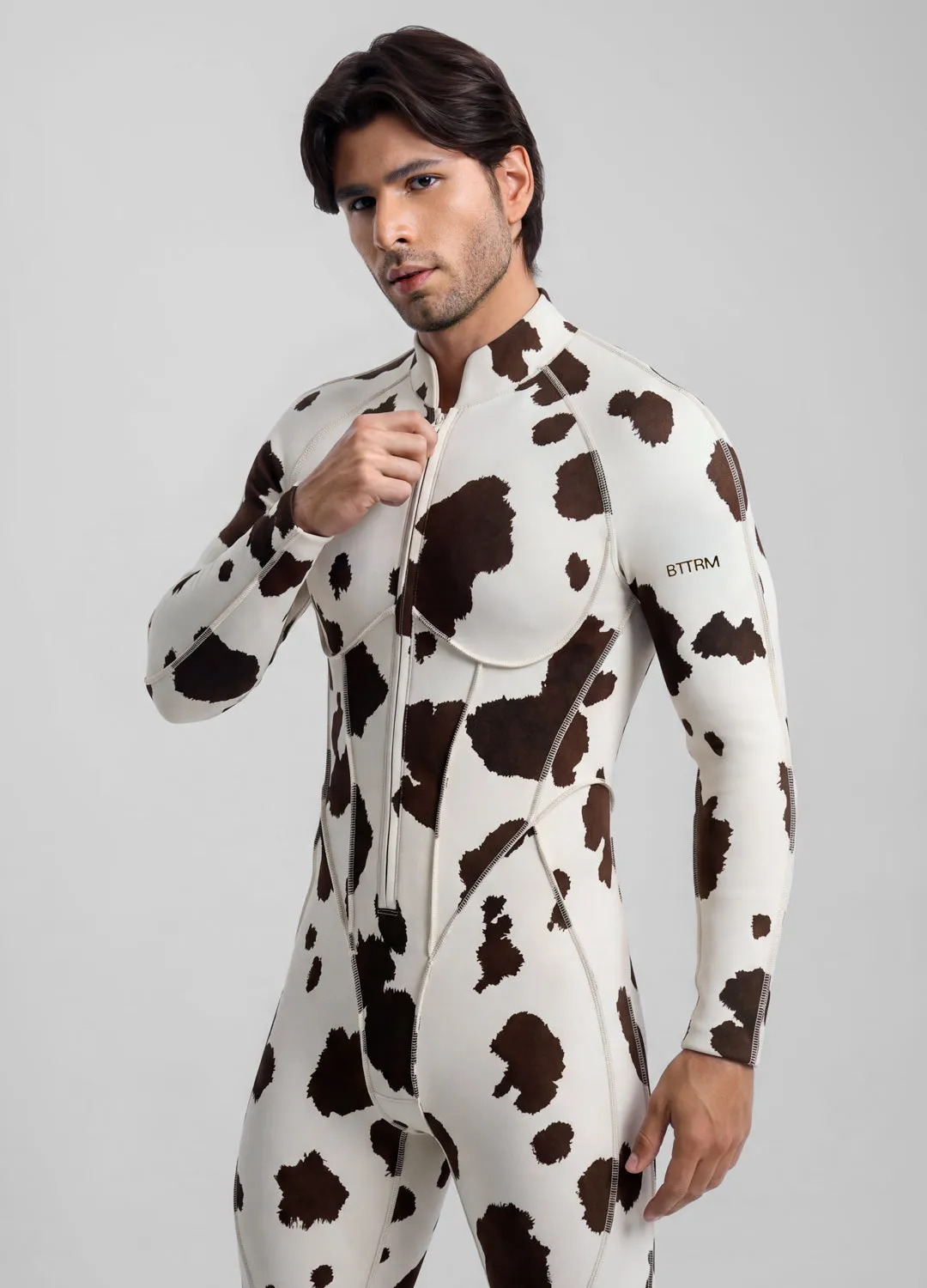 Mocha Cow Closed-Back Herosuit sold by BetterMe product image thumbnail 4