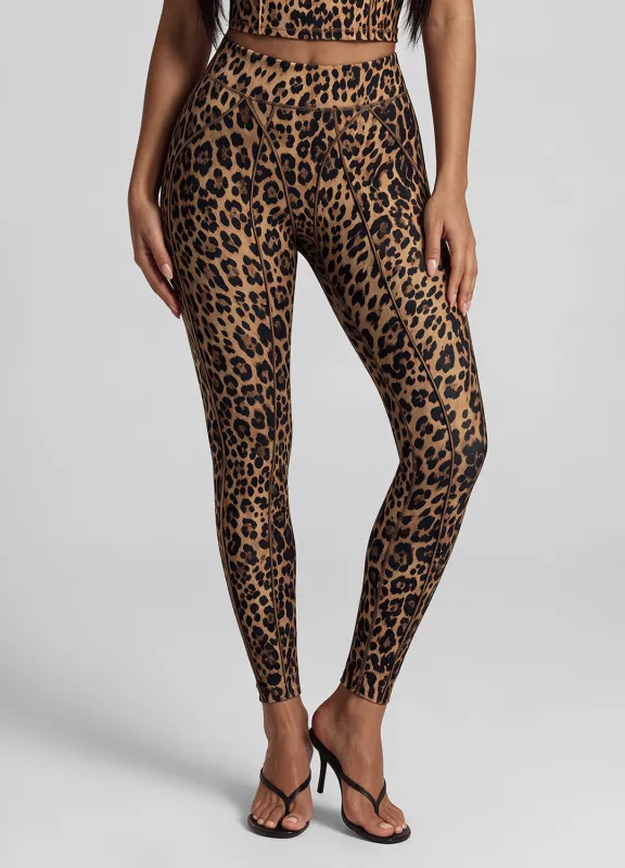 Golden Leopard Contour Stitch Leggings made by BetterMe