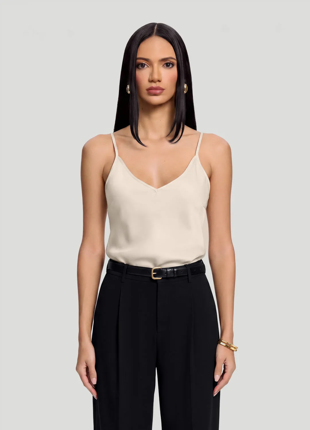V-Neck Satin Cami Top sold by BetterMe