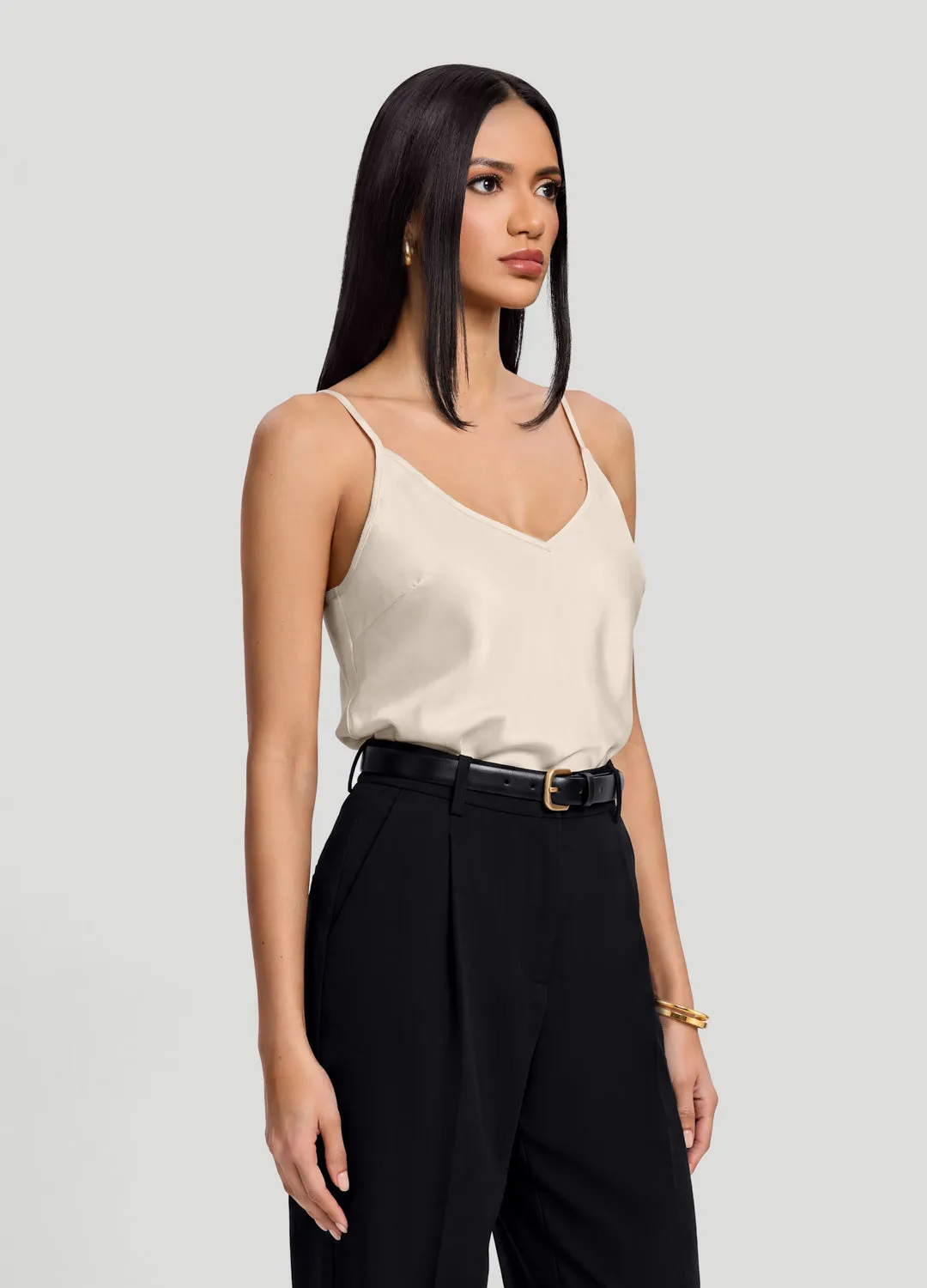 V-Neck Satin Cami Top sold by BetterMe product image thumbnail 2