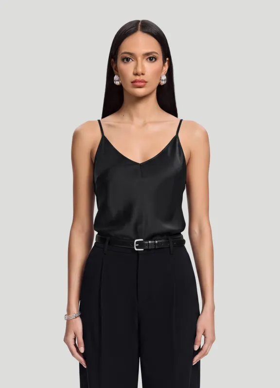 V-Neck Satin Cami Top made by BetterMe