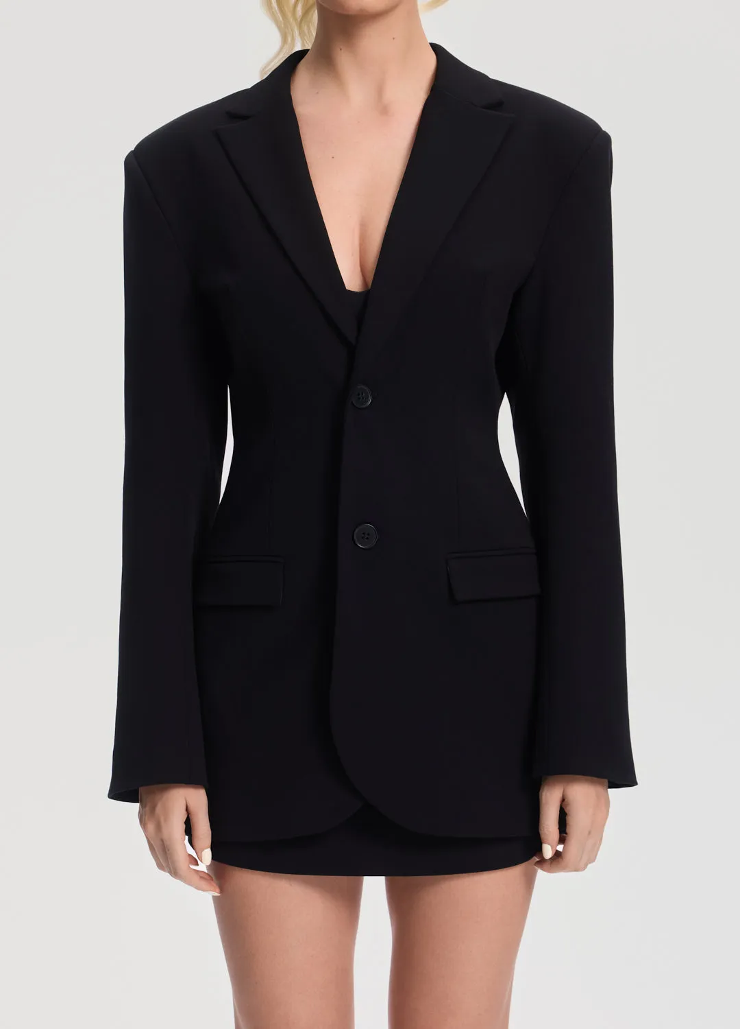 Fitted Single-Button Blazer sold by BetterMe product image thumbnail 4