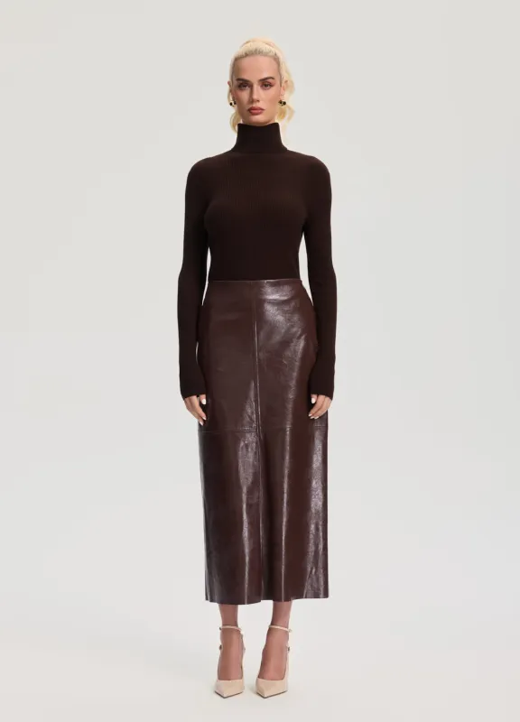 Ribbed Wool Blend Turtleneck made by BetterMe