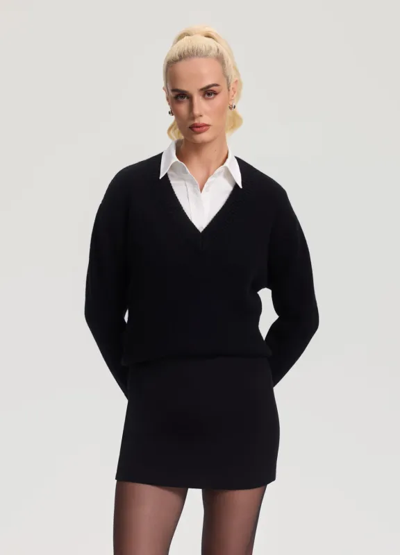 V-Neck Wool Sweater made by BetterMe