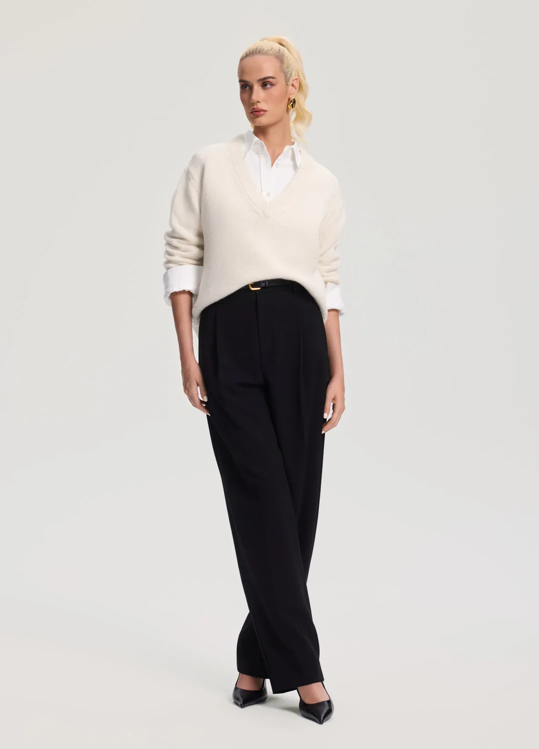 V-Neck Wool Sweater sold by BetterMe product image thumbnail 5