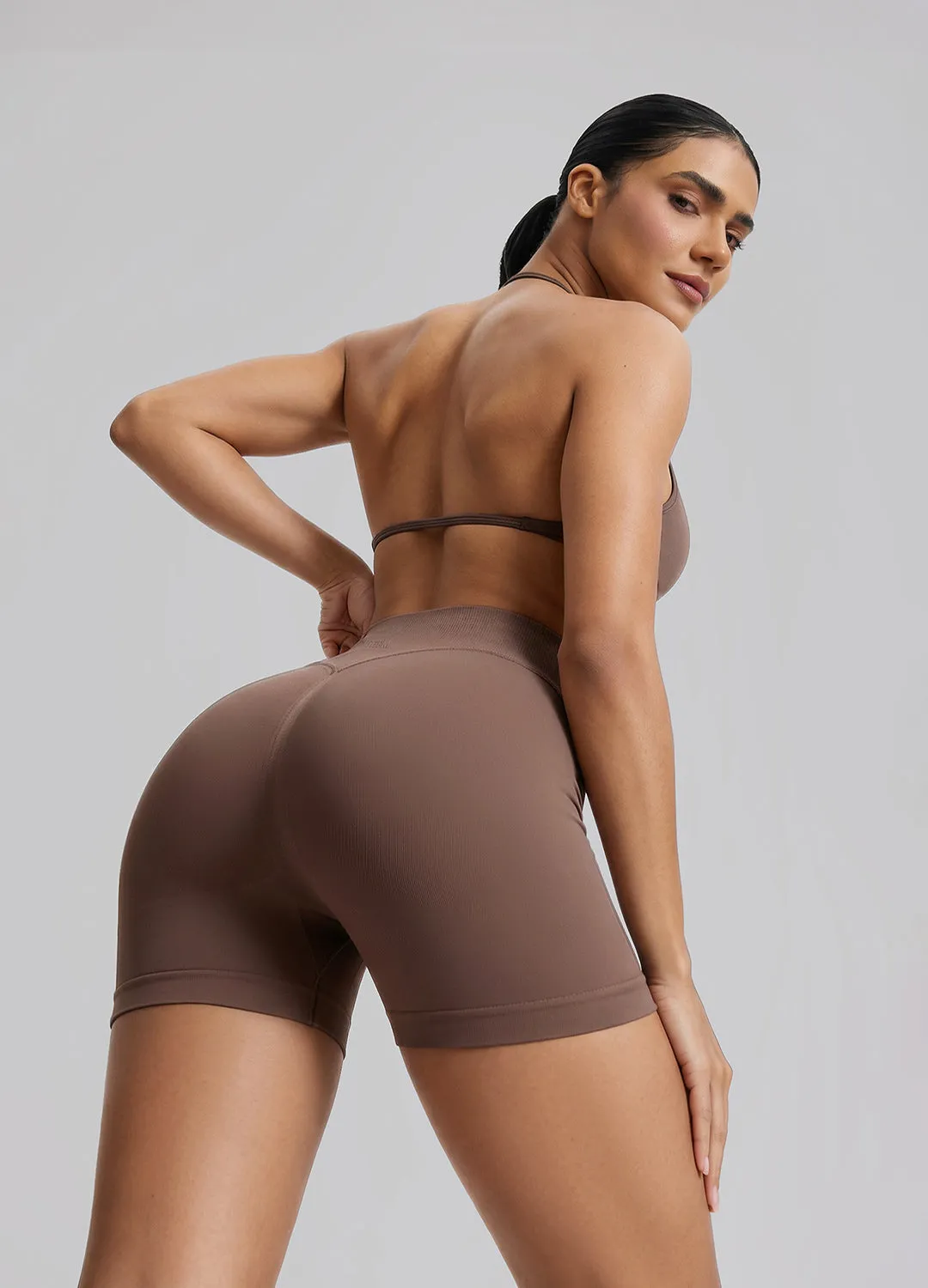 Sculpt High Waisted Butt Lifting Tummy Control Shaping Training Shorts 4.5" sold by BetterMe product image thumbnail 4