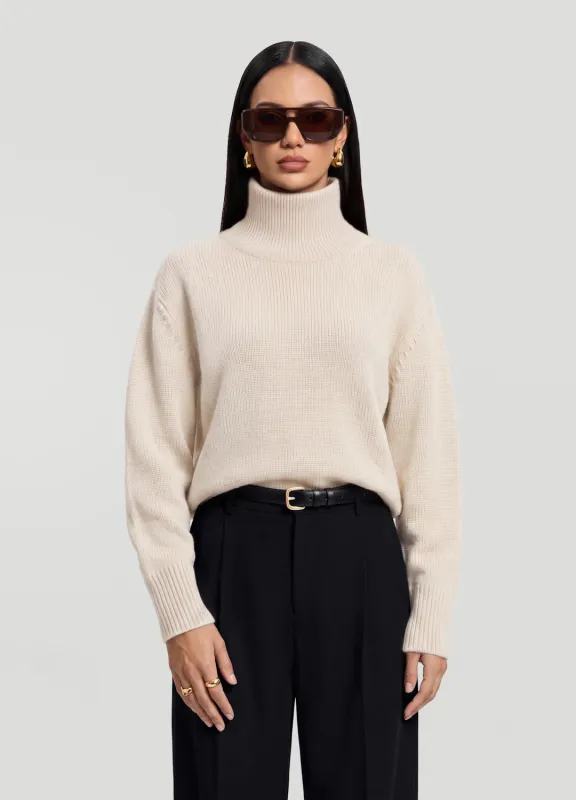 Oversized Wool Turtleneck Sweater made by BetterMe