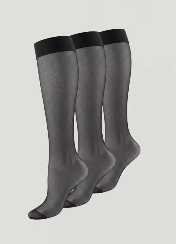 Sheer Knee-High Socks 3-Pack made by BetterMe
