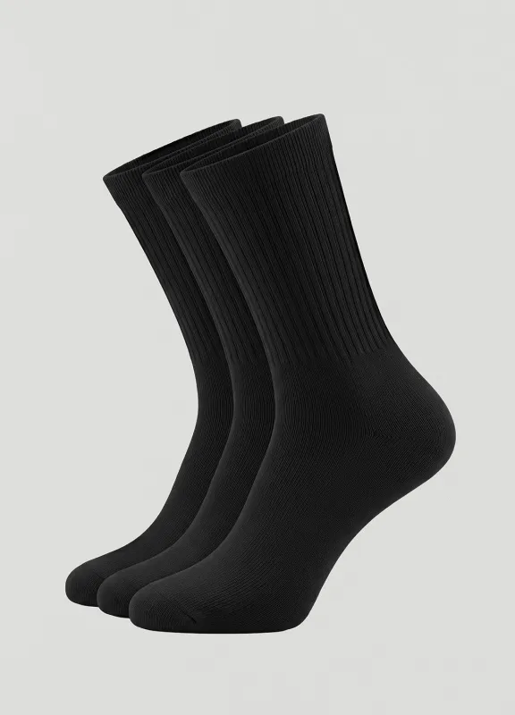 Unisex Ribbed Crew Socks 3-Pack made by BetterMe