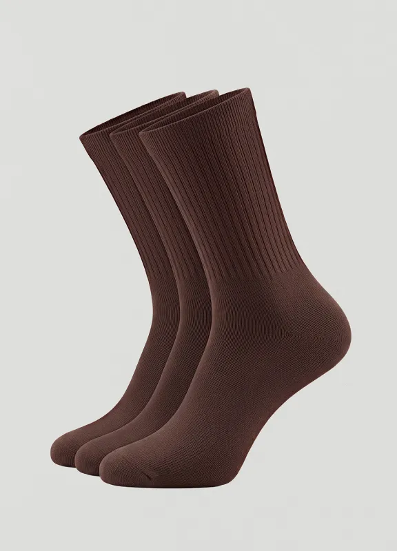 Unisex Ribbed Crew Socks 3-Pack made by BetterMe