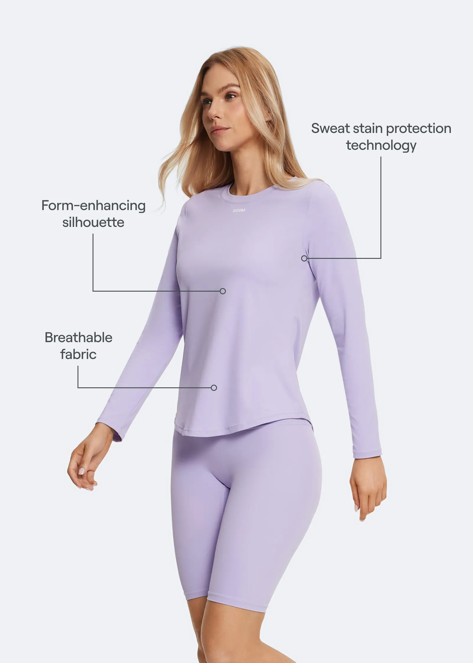 Lavender Long Sleeve sold by BetterMe product image thumbnail 3