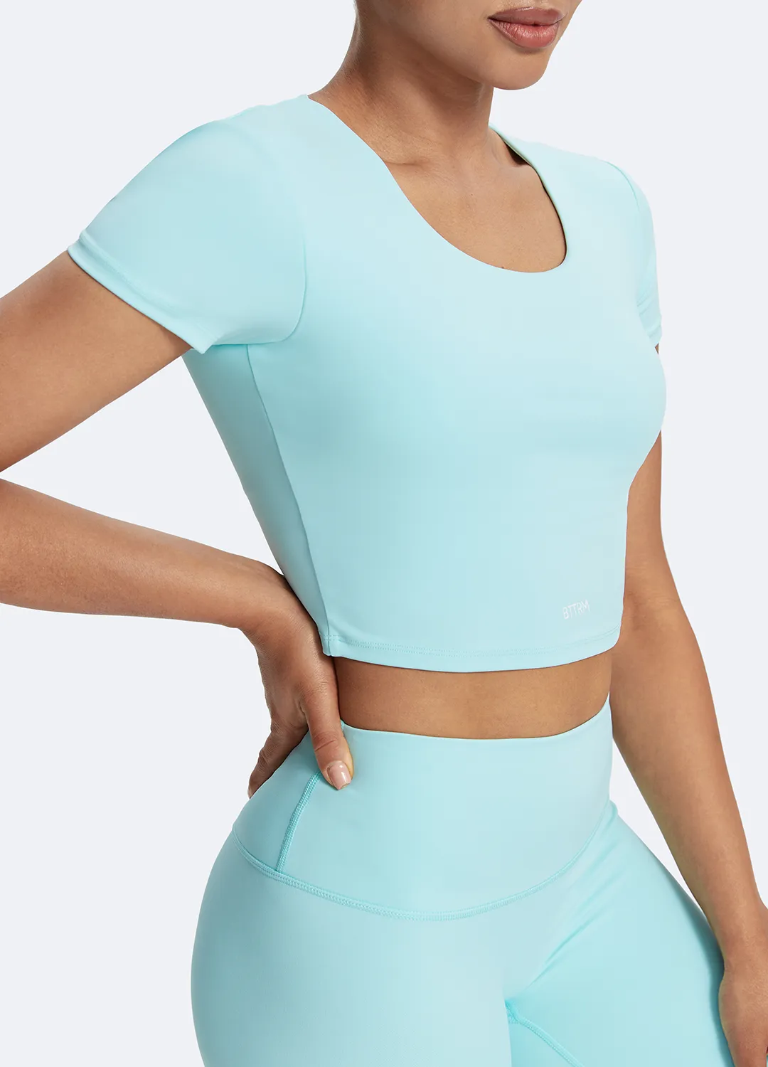 Round Neck Crop Top sold by BetterMe product image thumbnail 5
