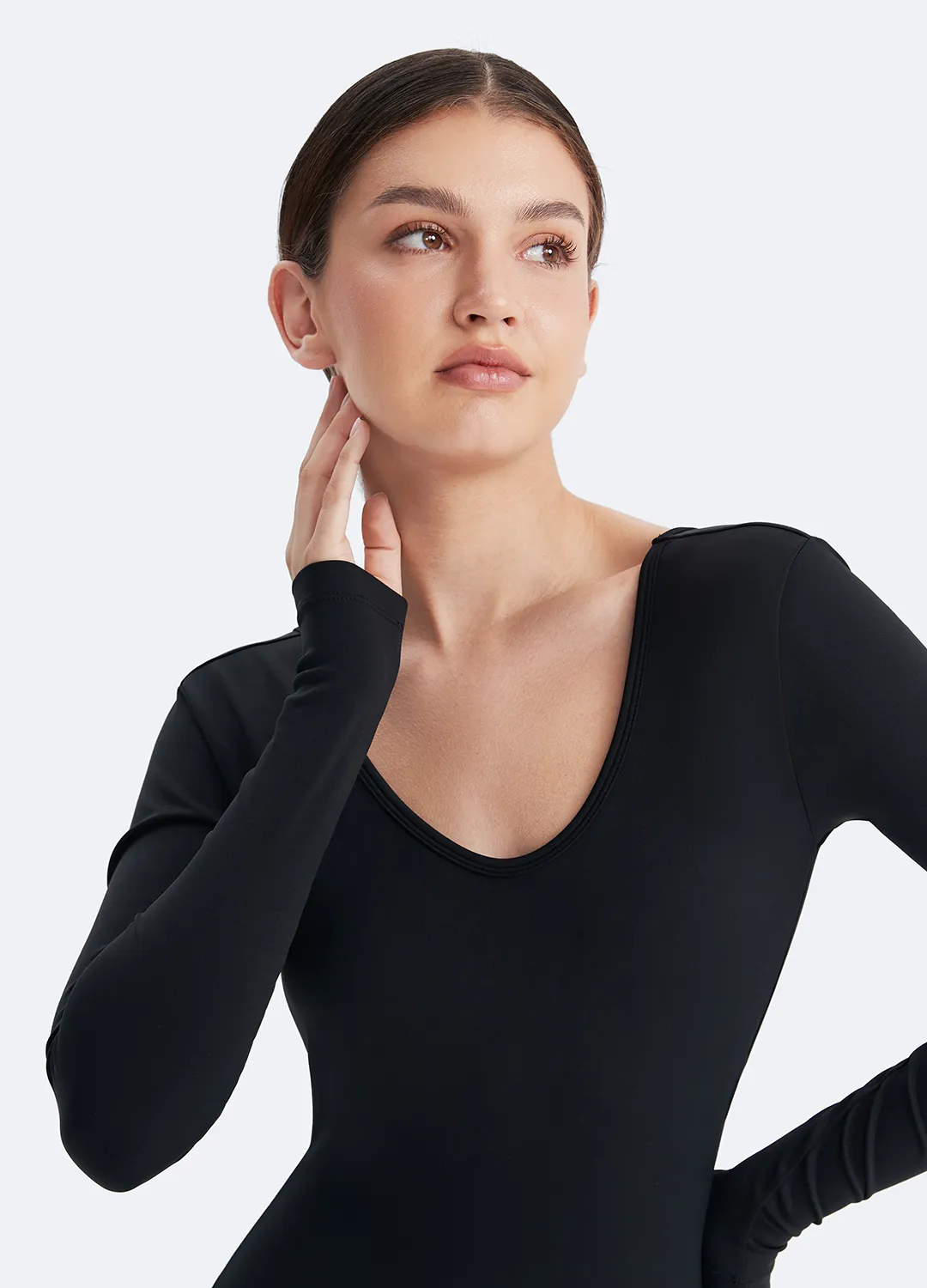 U-back Long Sleeve Bodysuit sold by BetterMe product image thumbnail 5
