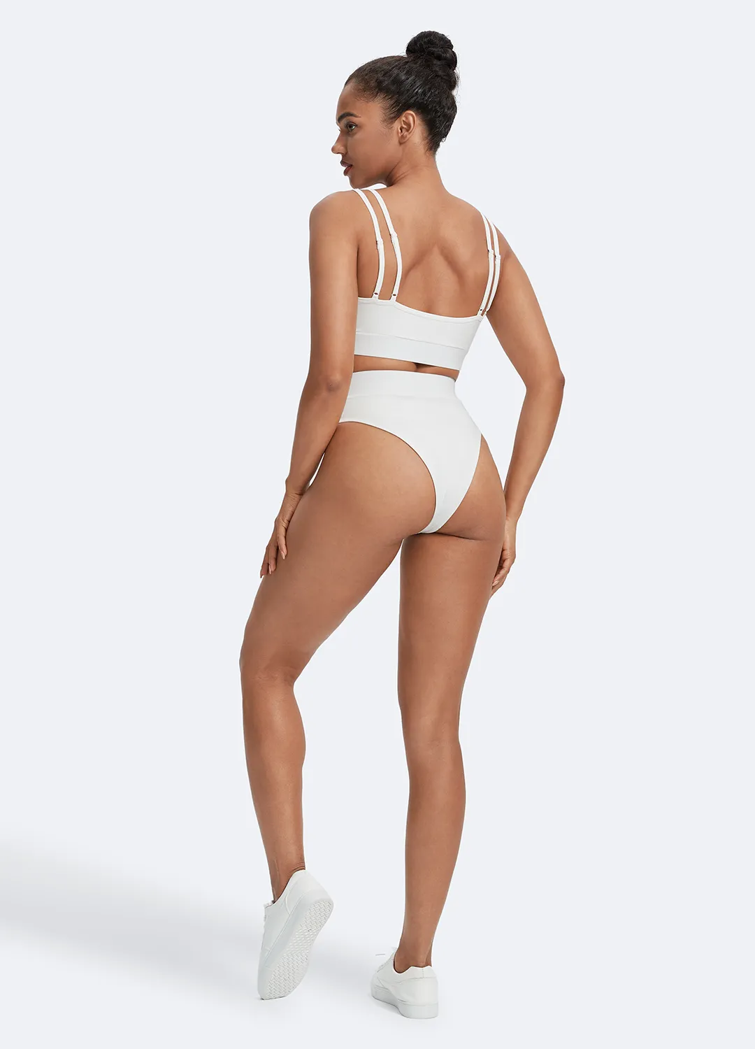 Double-Strap Cotton Bralette & High-Rise Cotton Briefs Set sold by BetterMe product image thumbnail 3