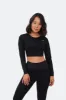 Cropped Long Sleeve Total Black sold by BetterMe