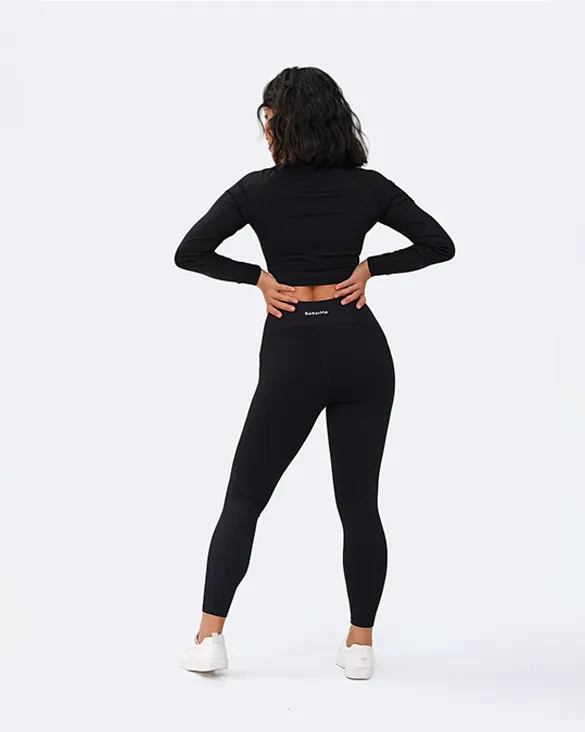 Cropped Long Sleeve Total Black sold by BetterMe product image thumbnail 3