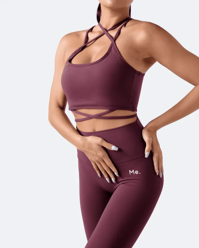 Ice Red Strappy Front Top sold by BetterMe
