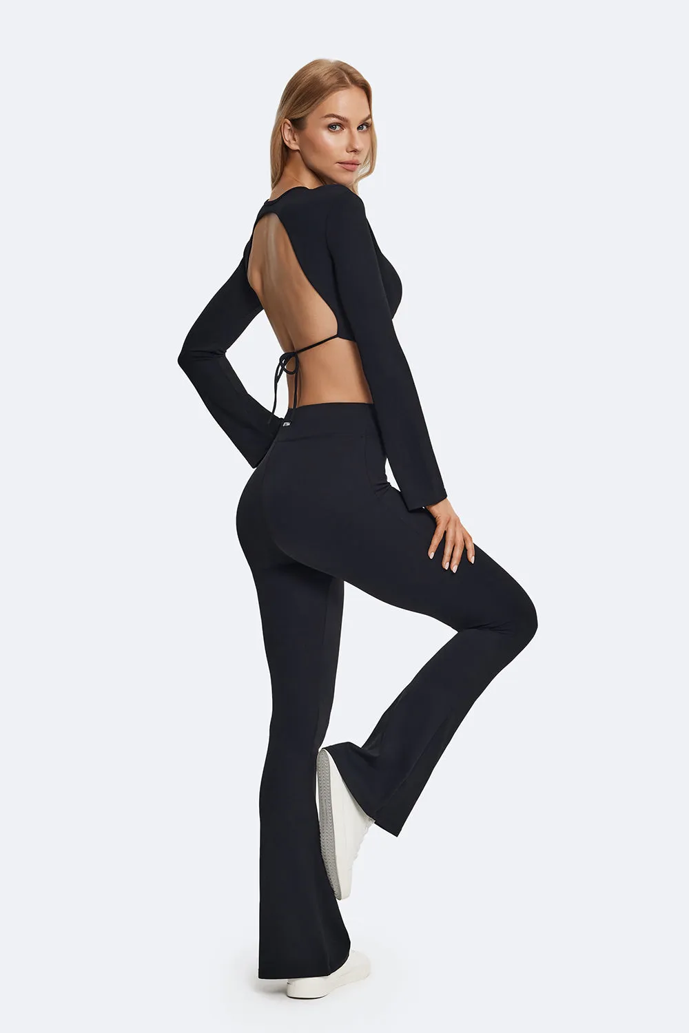 High-Waisted Flared Leggings sold by BetterMe product image thumbnail 4