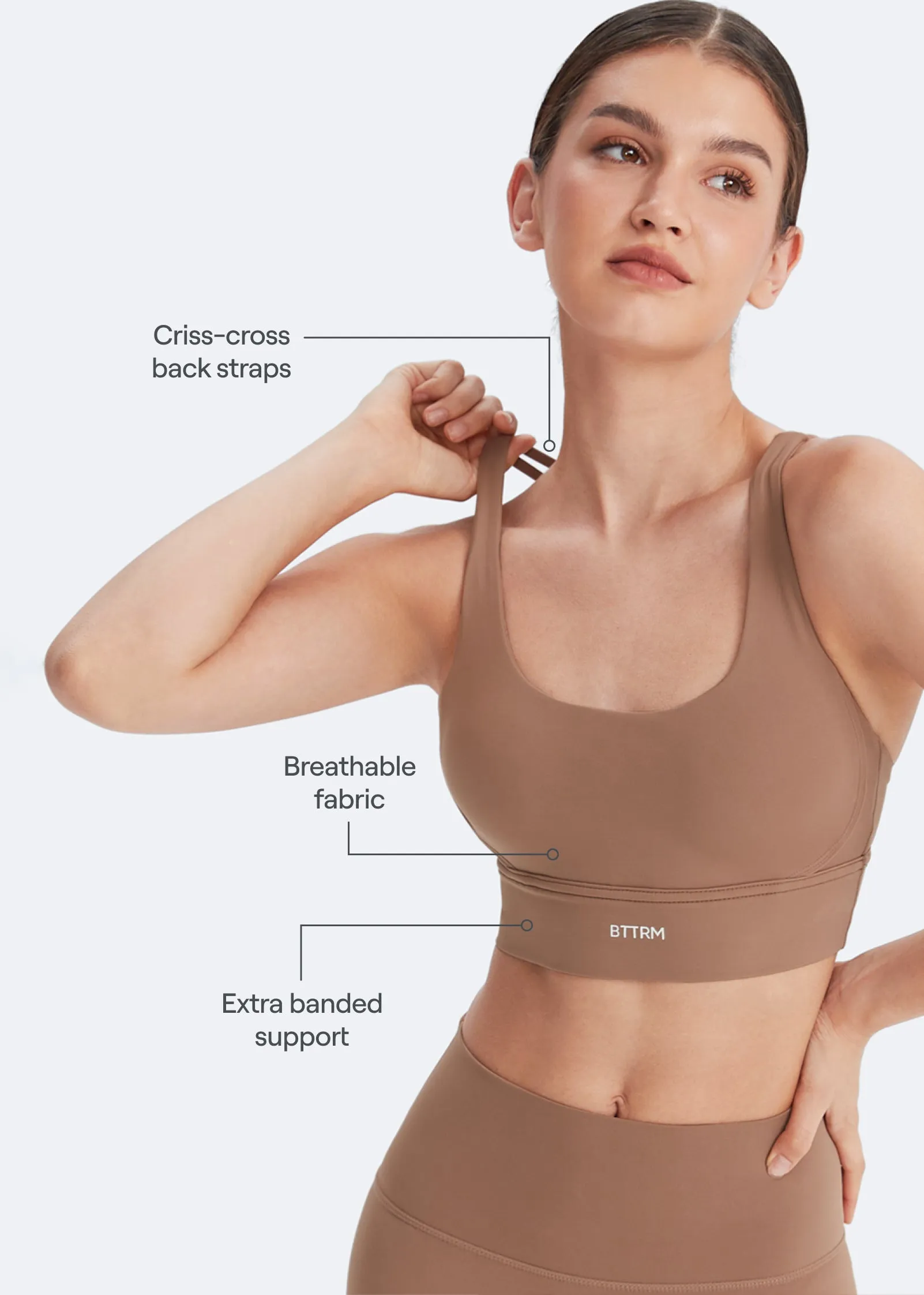 Strappy Sports Bra sold by BetterMe product image thumbnail 3
