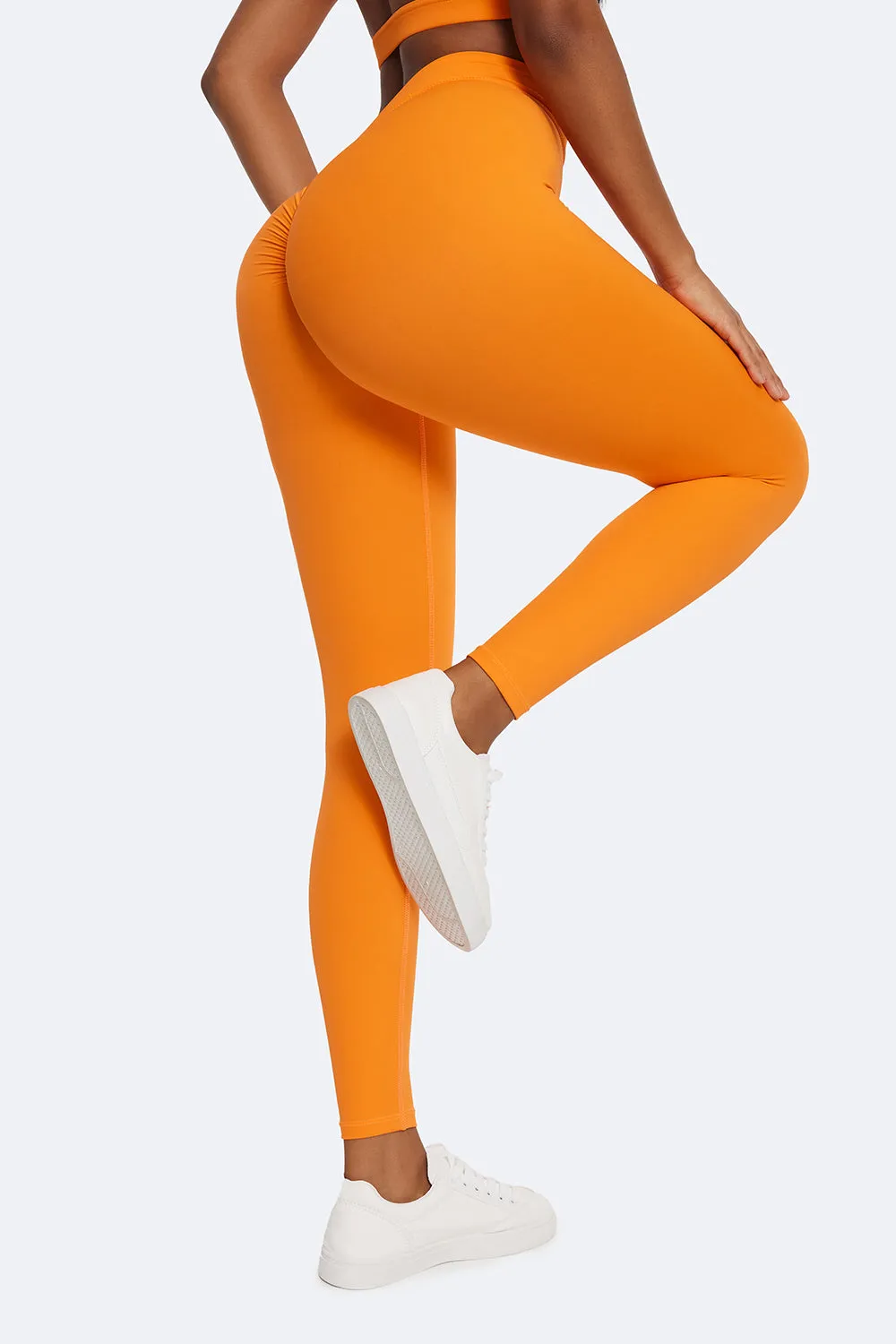 Ruched High-Waisted Leggings sold by BetterMe product image thumbnail 2