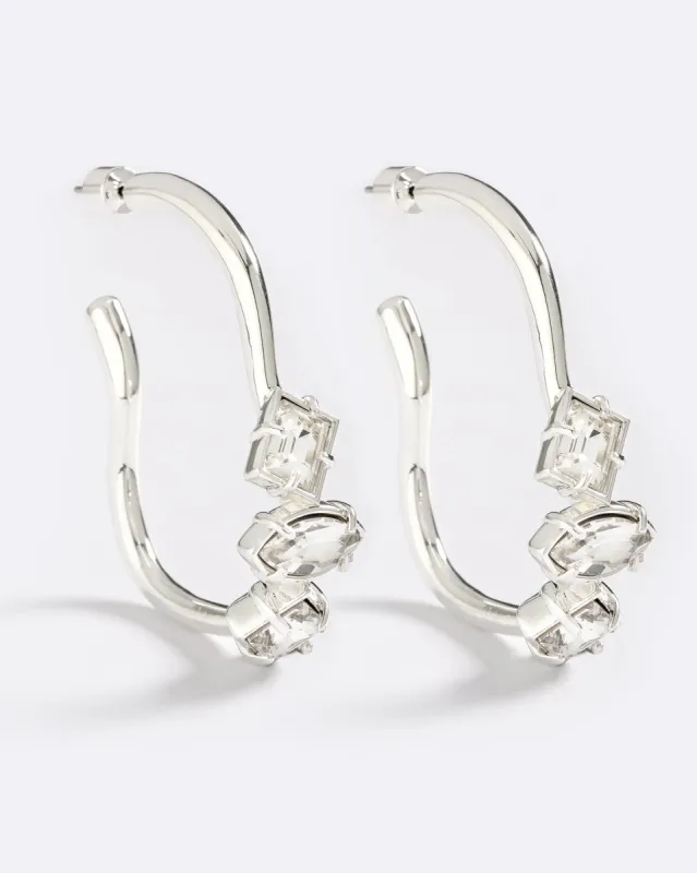 HOTTEST OBSESSION HOOPS SILVER sold by Emma Pills