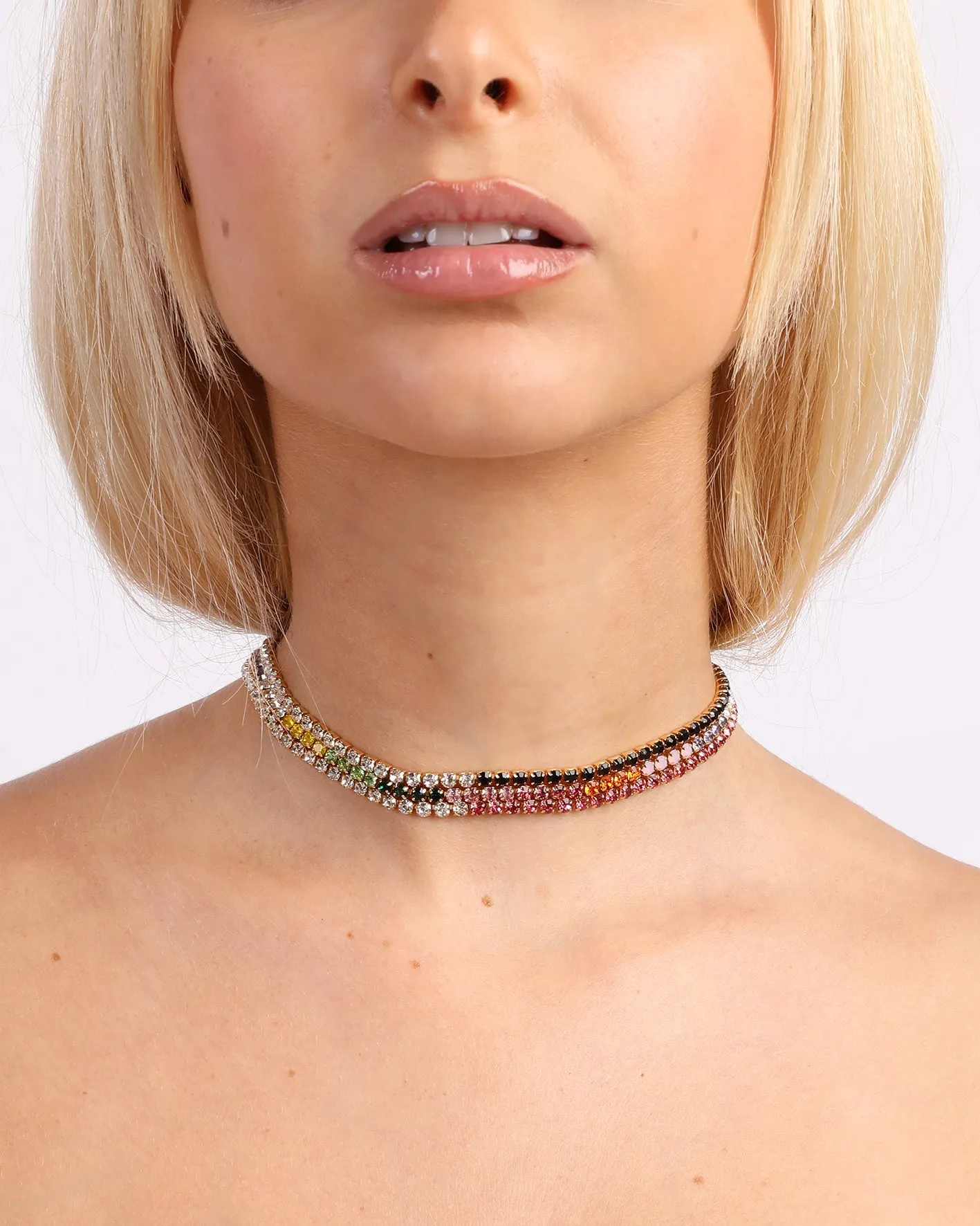 RAINBOW CRYSTAL CHOKER sold by Emma Pills product image thumbnail 3