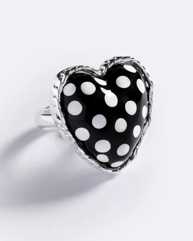 POLKA HOT HEART RING sold by Emma Pills