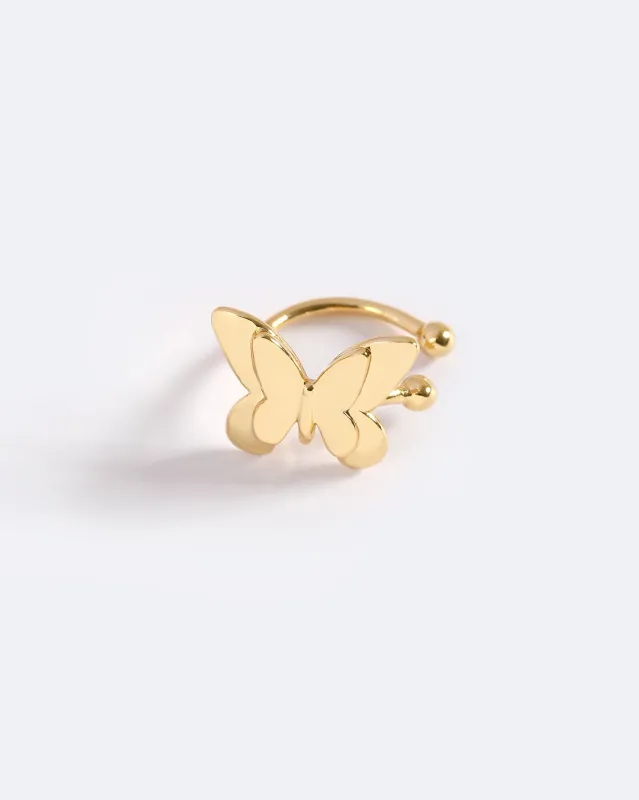 FLOATING BUTTERFLY EAR CUFF sold by Emma Pills
