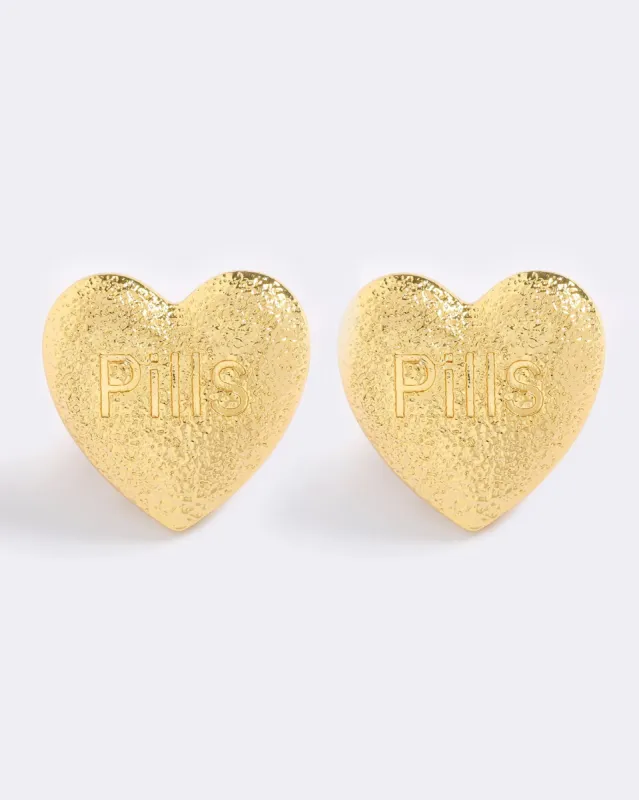 FEARLESS HEART STUDS sold by Emma Pills