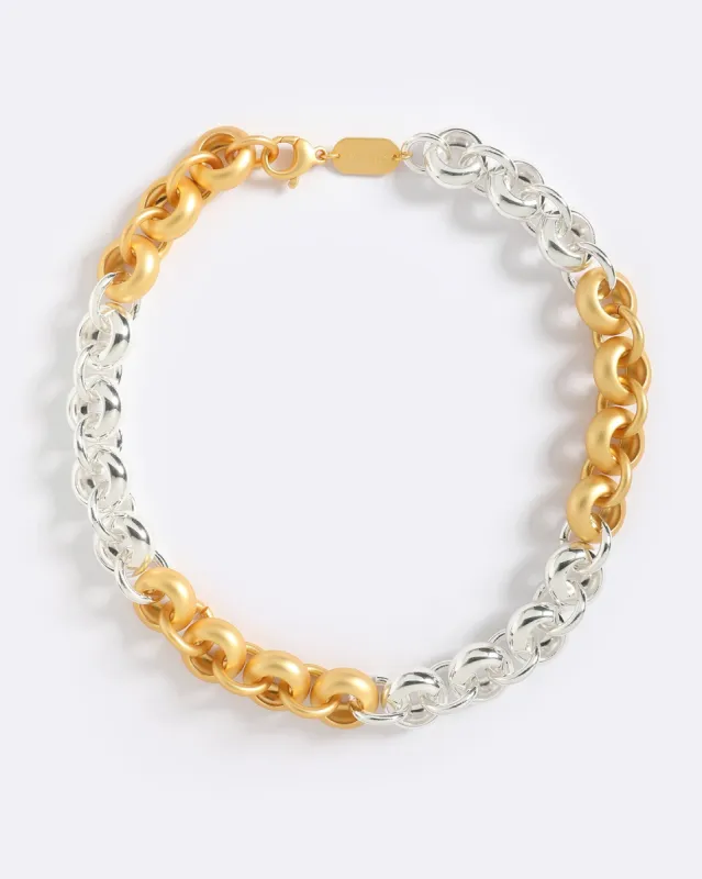 LUCIEN TWO TONE NECKLACE sold by Emma Pills