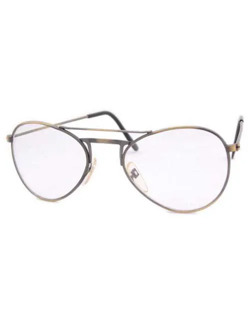BERTIE Brass Clear Glasses sold by Giant Vintage product image thumbnail 2