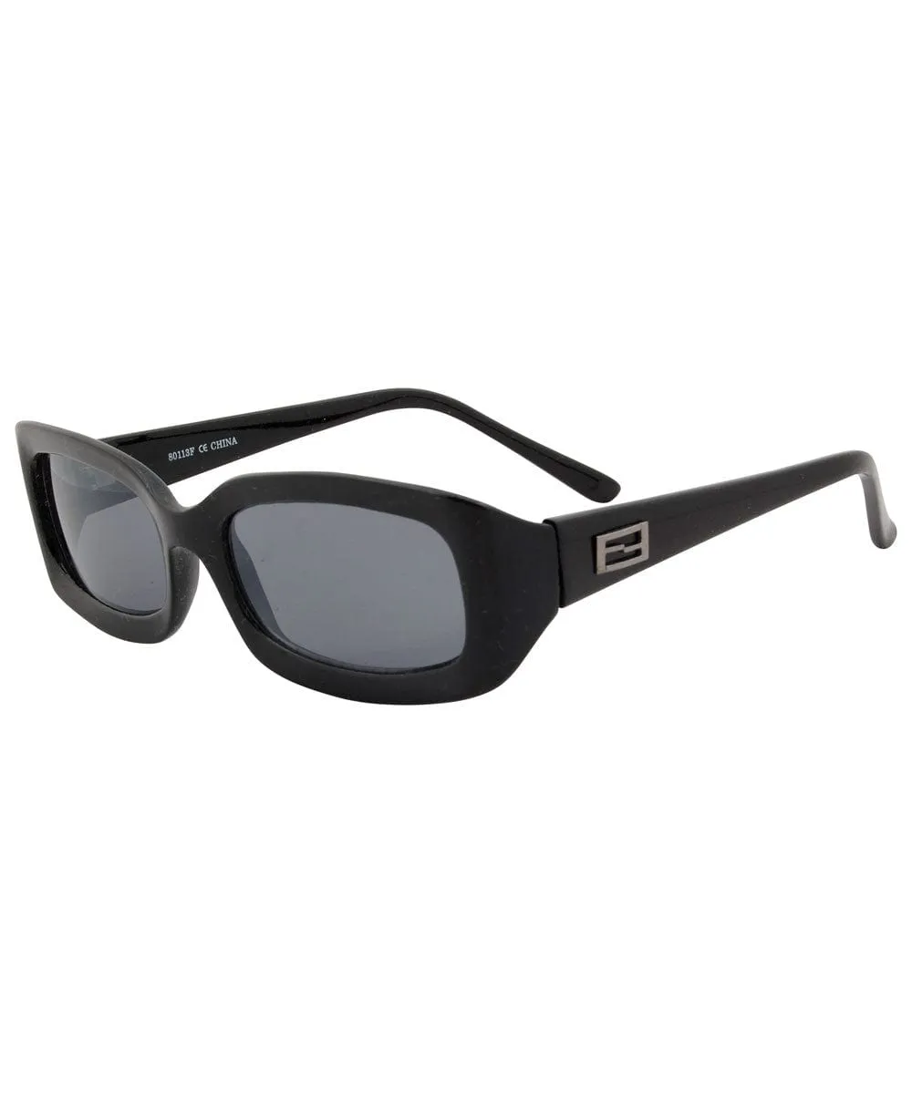 DELISH Black Square Sunglasses sold by Giant Vintage product image thumbnail 2