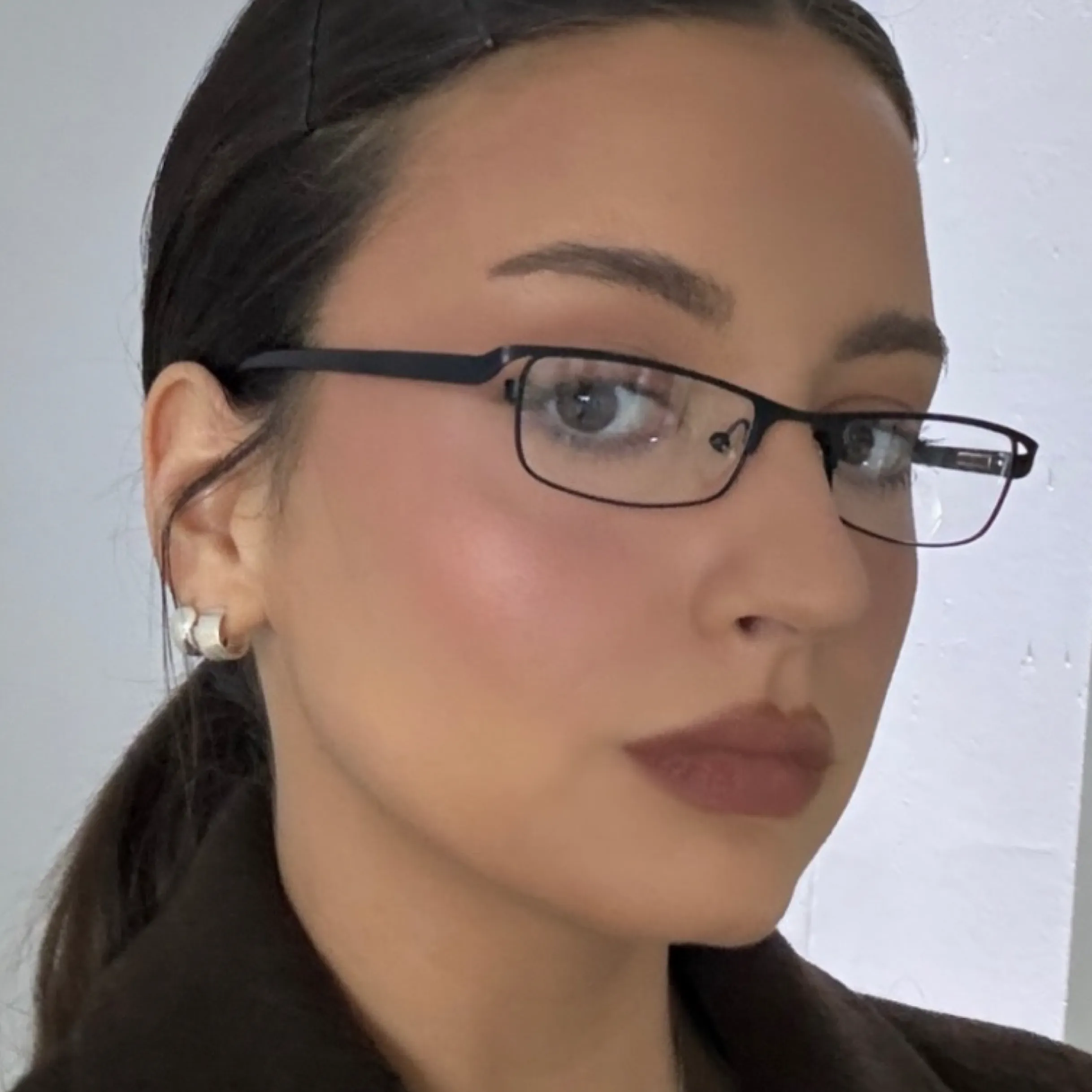 BLINDSIDED Small Clear Rectangular 90s Glasses sold by Giant Vintage product image thumbnail 2