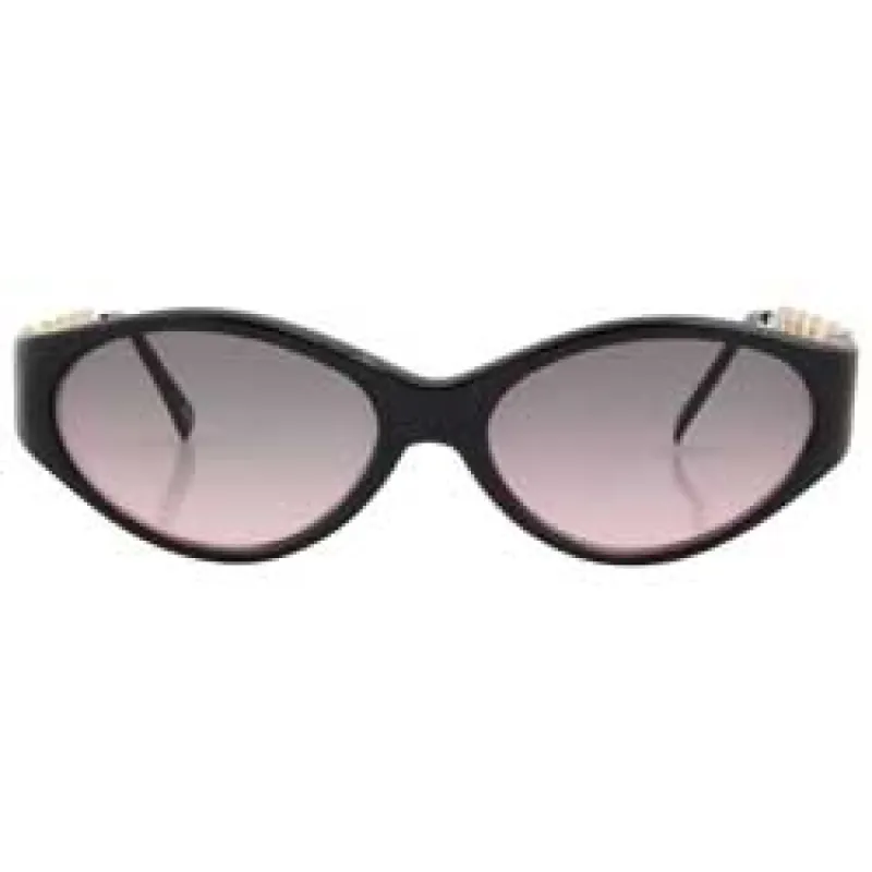 DINAH Black Oval Sunglasses sold by Giant Vintage