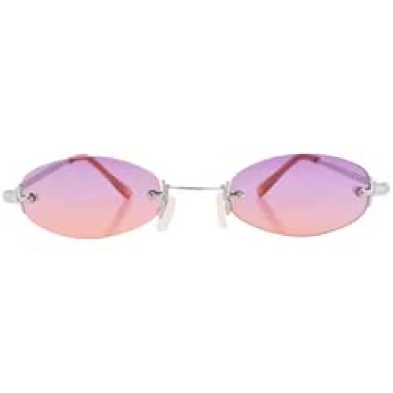 SYLVIAN Purple/Orange Rimless Sunglasses sold by Giant Vintage
