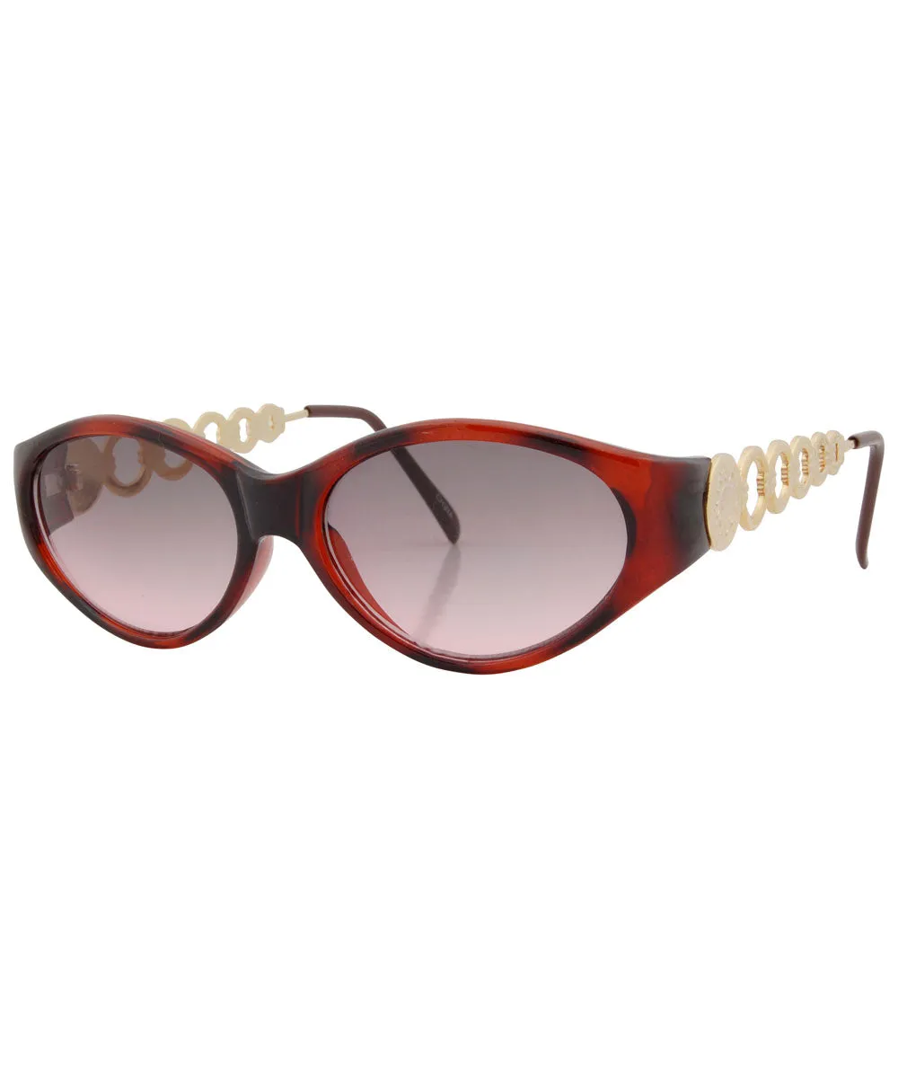 DINAH Tortoise Oval Sunglasses sold by Giant Vintage product image thumbnail 2
