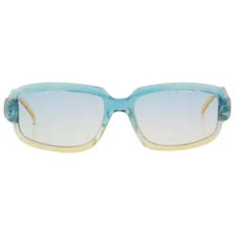 COOLOVE Blue/Yellow Square Sunglasses sold by Giant Vintage