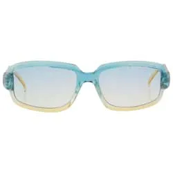 COOLOVE Blue/Yellow Square Sunglasses sold by Giant Vintage