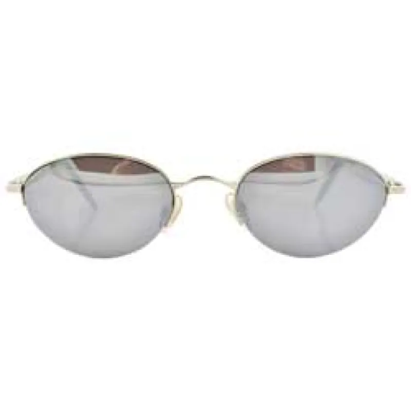 COVERT Silver Oval Sunglasses sold by Giant Vintage