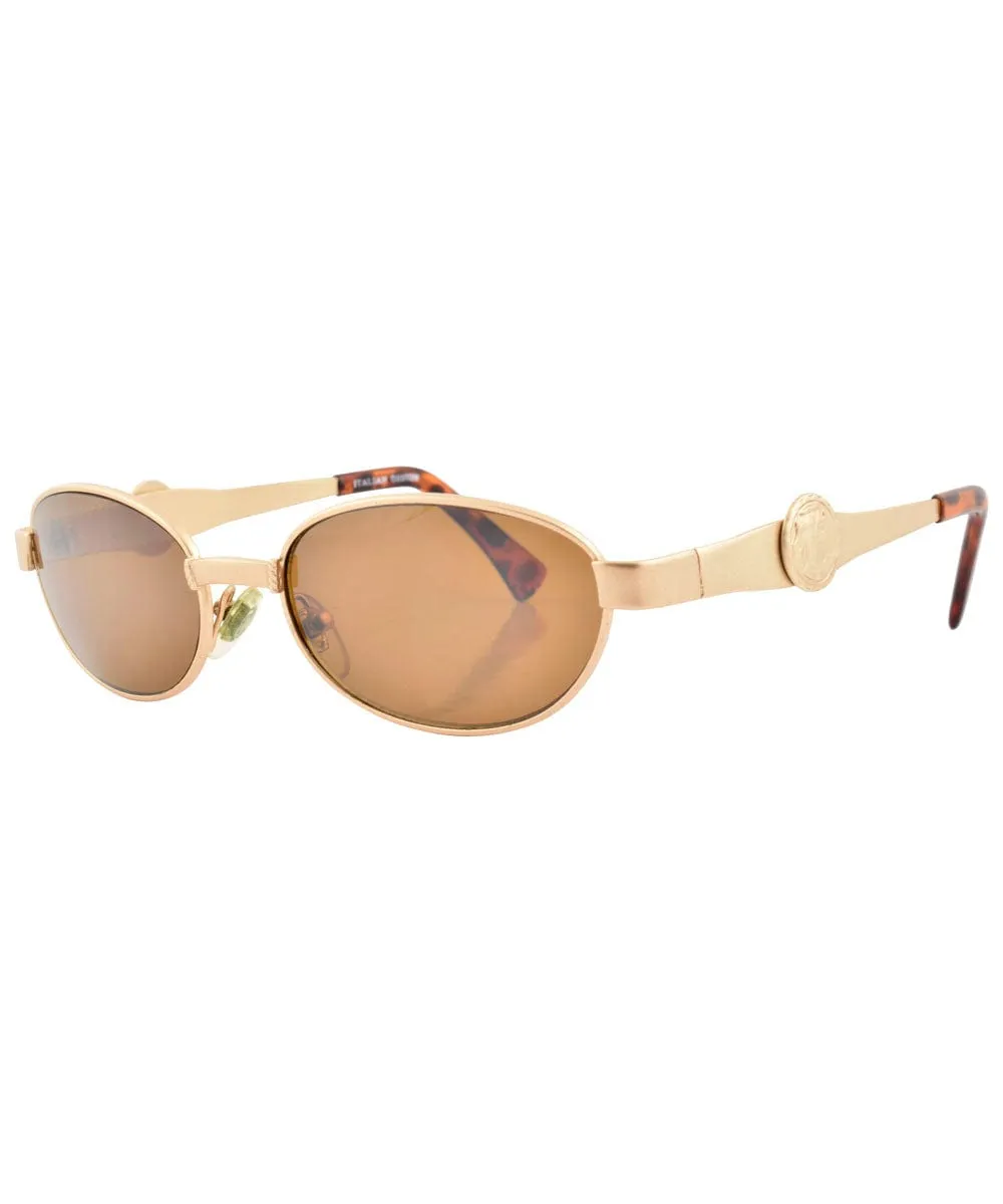 DIPTYCH Gold Oval Sunglasses sold by Giant Vintage product image thumbnail 2