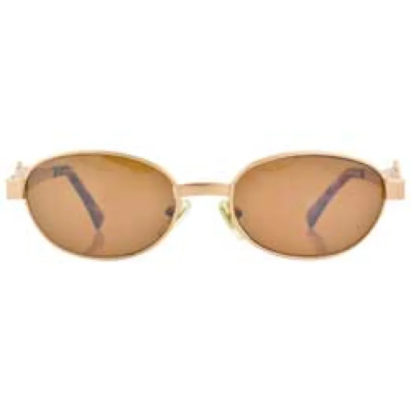 DIPTYCH Gold Oval Sunglasses sold by Giant Vintage
