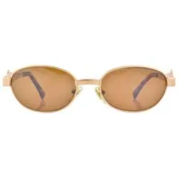 DIPTYCH Gold Oval Sunglasses sold by Giant Vintage