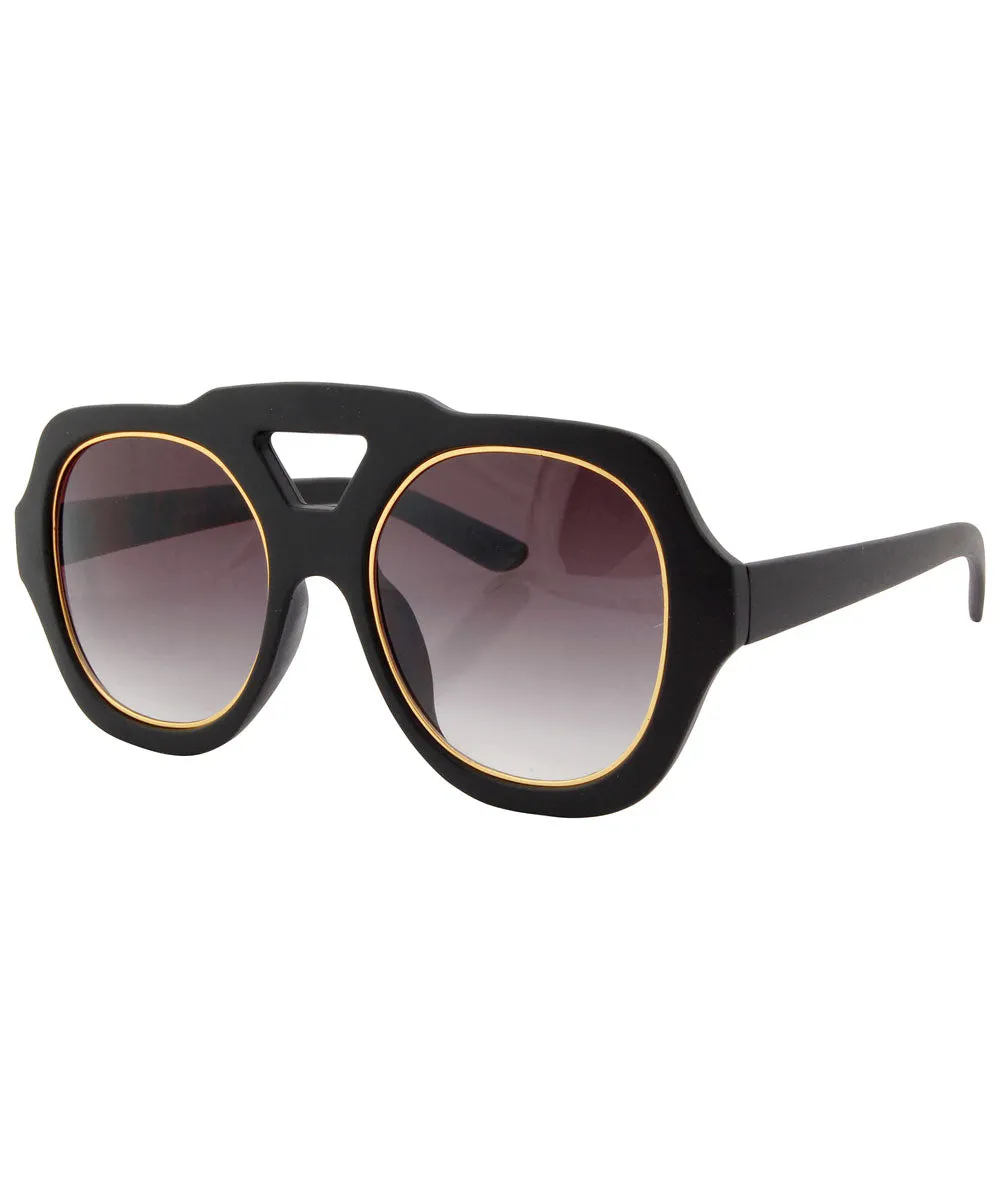 FACTORY Black/Silver Aviator Sunglasses sold by Giant Vintage product image thumbnail 2